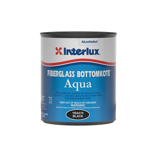 Interlux YBA579Q Fiberglass Bottomkote® Aqua, Black, Qt.-Supply Nautica