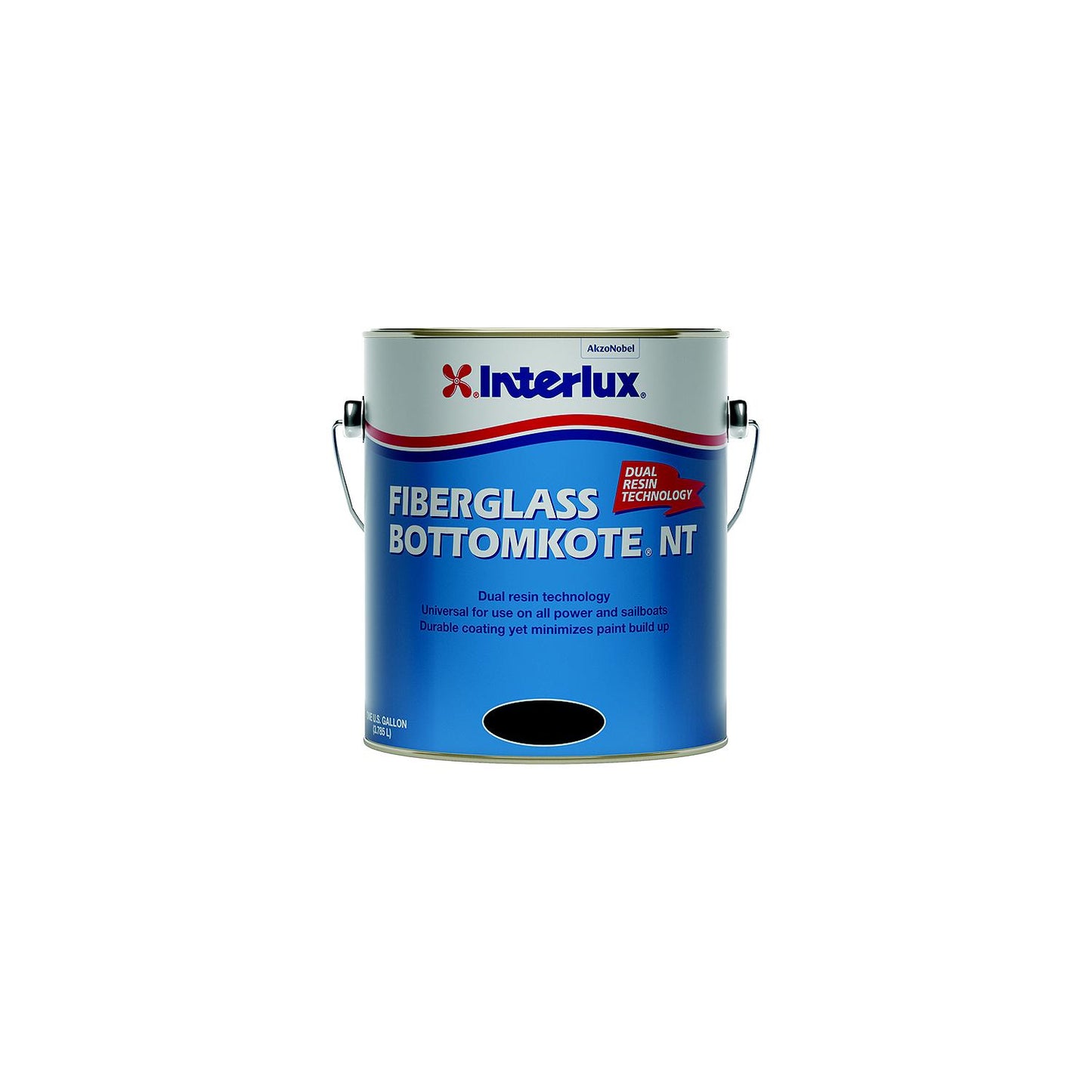 Interlux YBB379Q Fiberglass Bottomkote® NT Bottom Paint, Black, Qt.-Supply Nautica