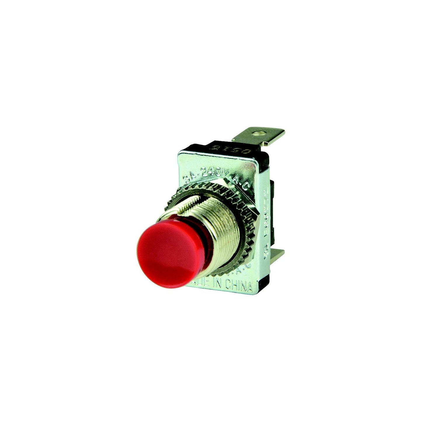 BEP 1001401 Momentary Contact Switch Off–(On), Red-Supply Nautica
