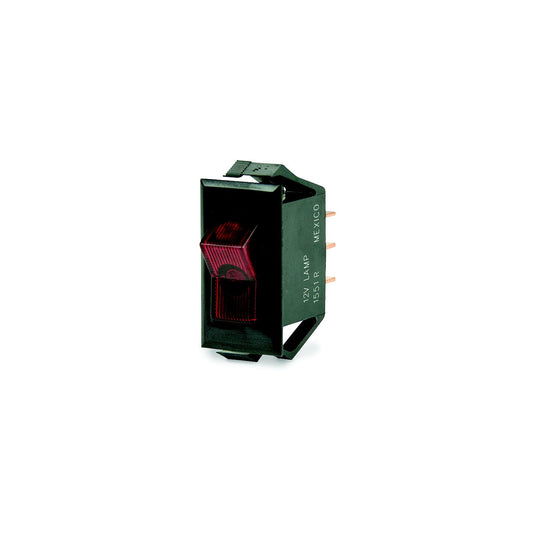 BEP 1001705 Illuminated Rocker Switch, Off–On, SPST, Illuminated Red-Supply Nautica