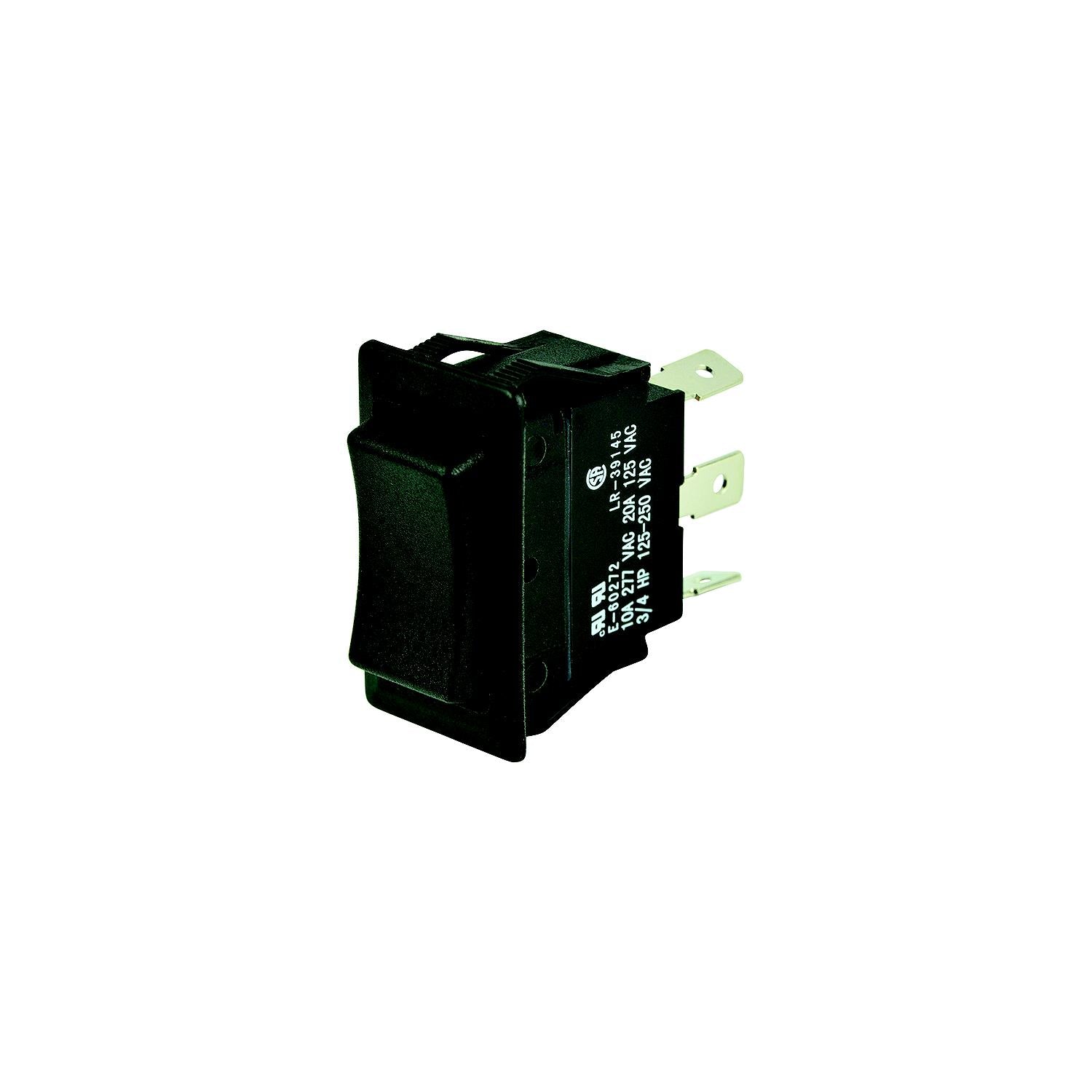 BEP 1001712 Rocker Switch, On-Off-On, DPDT, 1/4" Blade Terminals-Supply Nautica