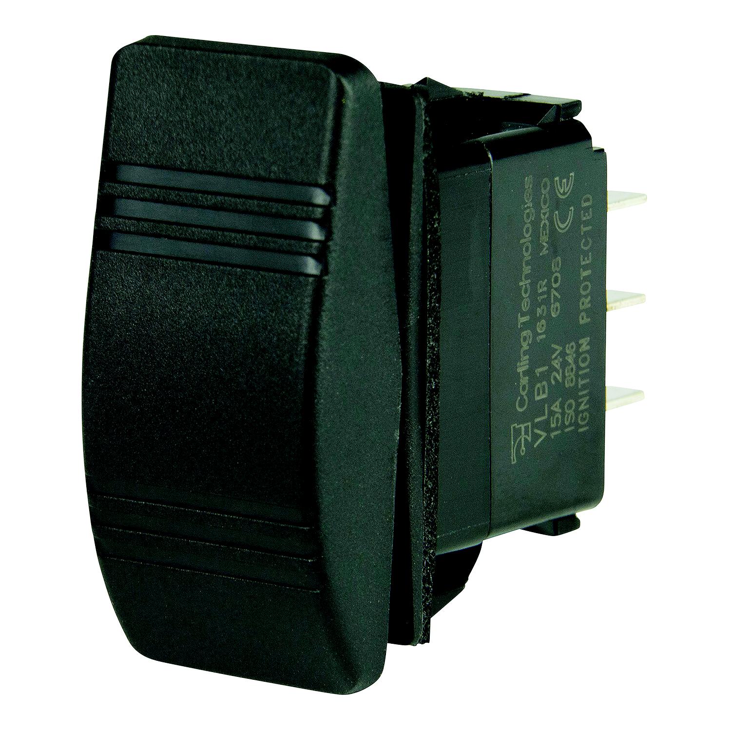 BEP 1001809 Weather Resistant Contura Dimmer Rocker Switch, (On)-Off-(On), DPDT, 1/4" Blade Terminals-Supply Nautica