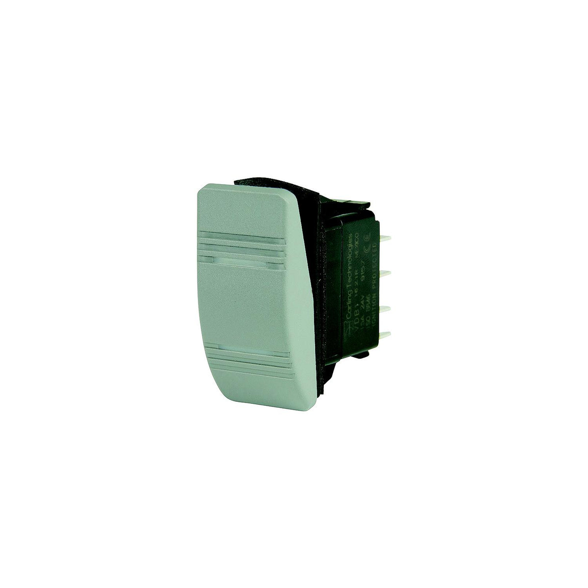 BEP 1001812 Weather Resistant Contura Rocker Switch, On-On, DPDT, 1/4" Blade Terminals, Illuminated Amber (2 Positions)-Supply Nautica