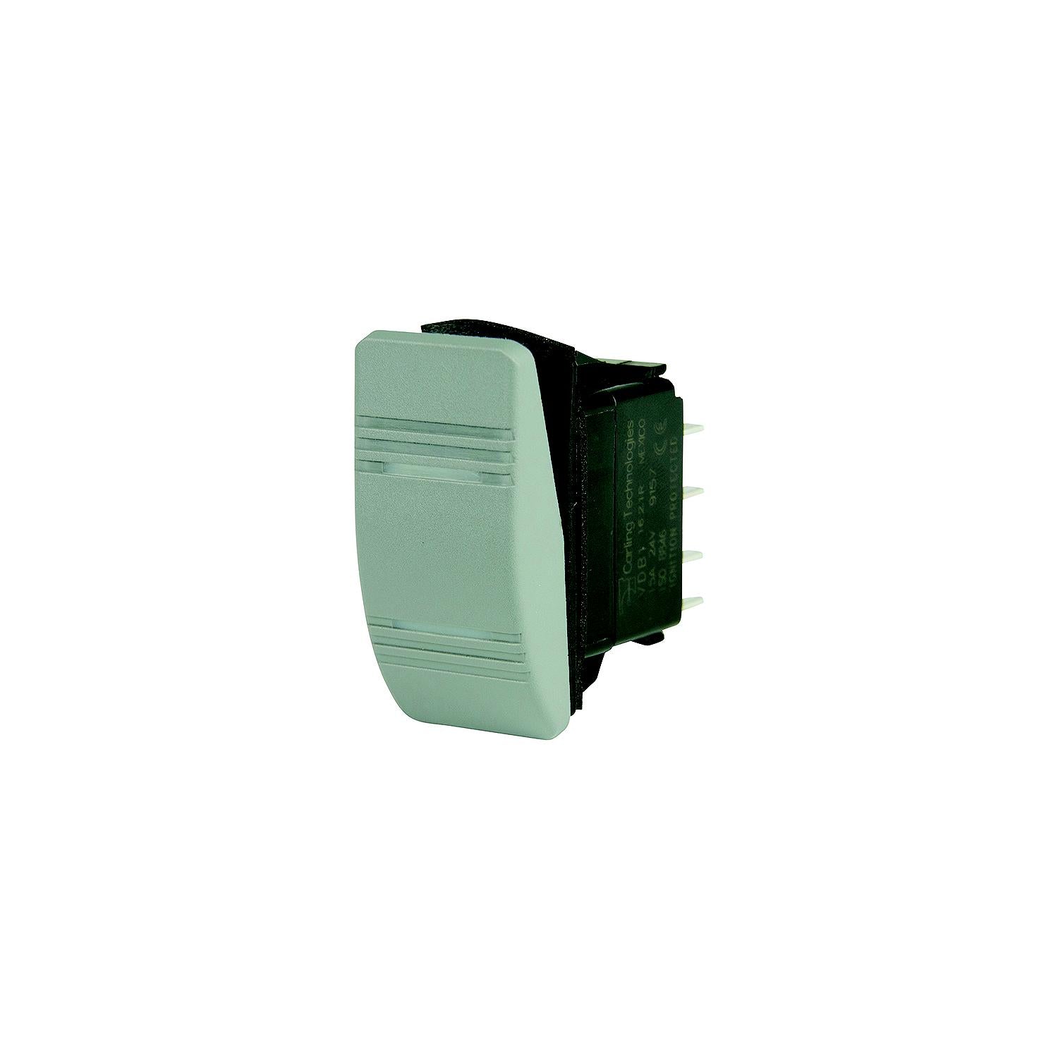BEP 1001812 Weather Resistant Contura Rocker Switch, On-On, DPDT, 1/4" Blade Terminals, Illuminated Amber (2 Positions)-Supply Nautica