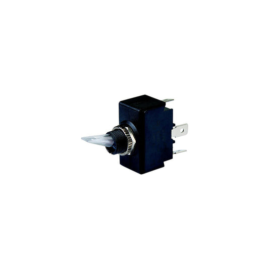 BEP 1001906 Illuminated Toggle Switch, Off-On, SPST, 1/4" Blade Terminals, Illuminated Red-Supply Nautica