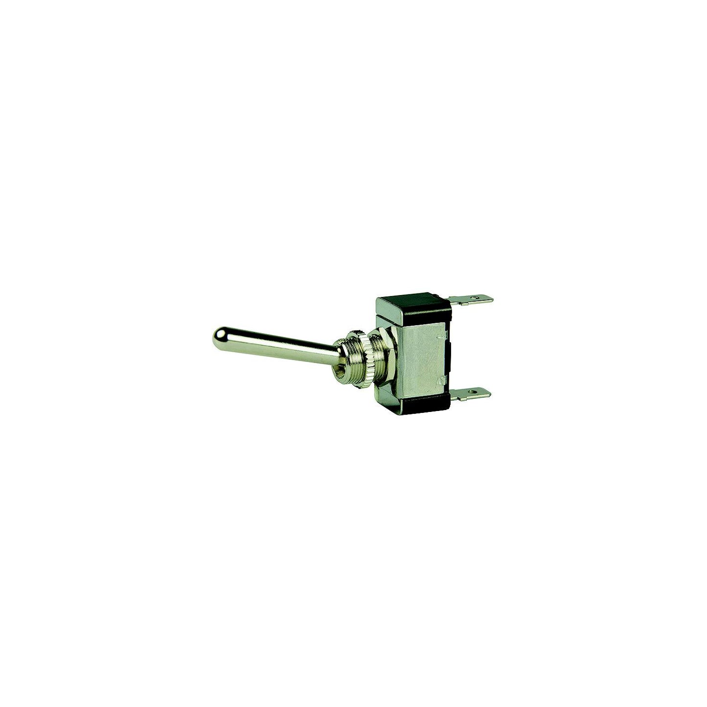BEP 1002013 Chrome Plated Toggle Switch, Off-On, SPST, 1/4" Blade Terminals
