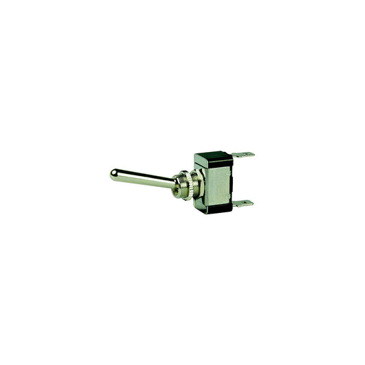 BEP 1002013 Chrome Plated Toggle Switch, Off-On, SPST, 1/4" Blade Terminals-Supply Nautica