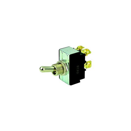 BEP 1002017 Chrome Plated Toggle Switch, Off-On, DPDT, #6–32 Screw Terminals-Supply Nautica