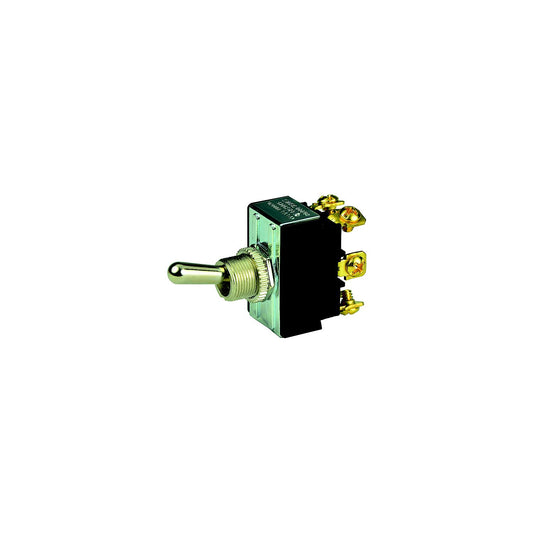 BEP 1002018 Chrome Plated Toggle Switch, On-Off-On, DPDT, #6–32 Screw Terminals-Supply Nautica
