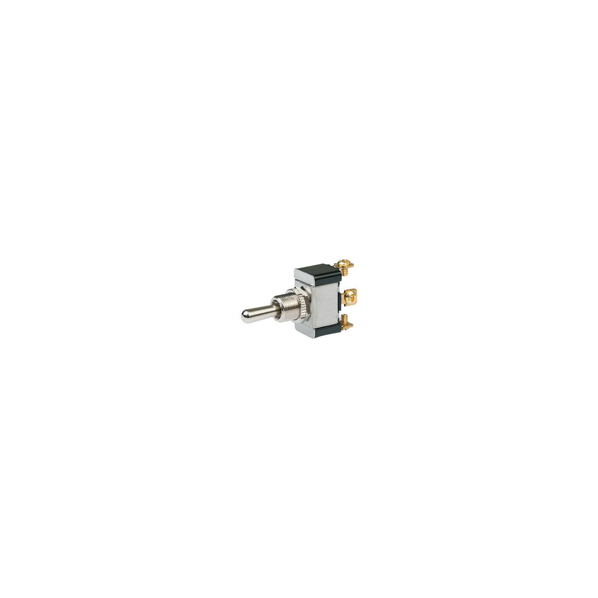 BEP 1002025 Chrome Plated Toggle Switch, Off-On, SPST, #6–32 Screw Terminals-Supply Nautica