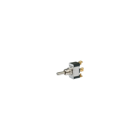 BEP 1002025 Chrome Plated Toggle Switch, Off-On, SPST, #6–32 Screw Terminals-Supply Nautica