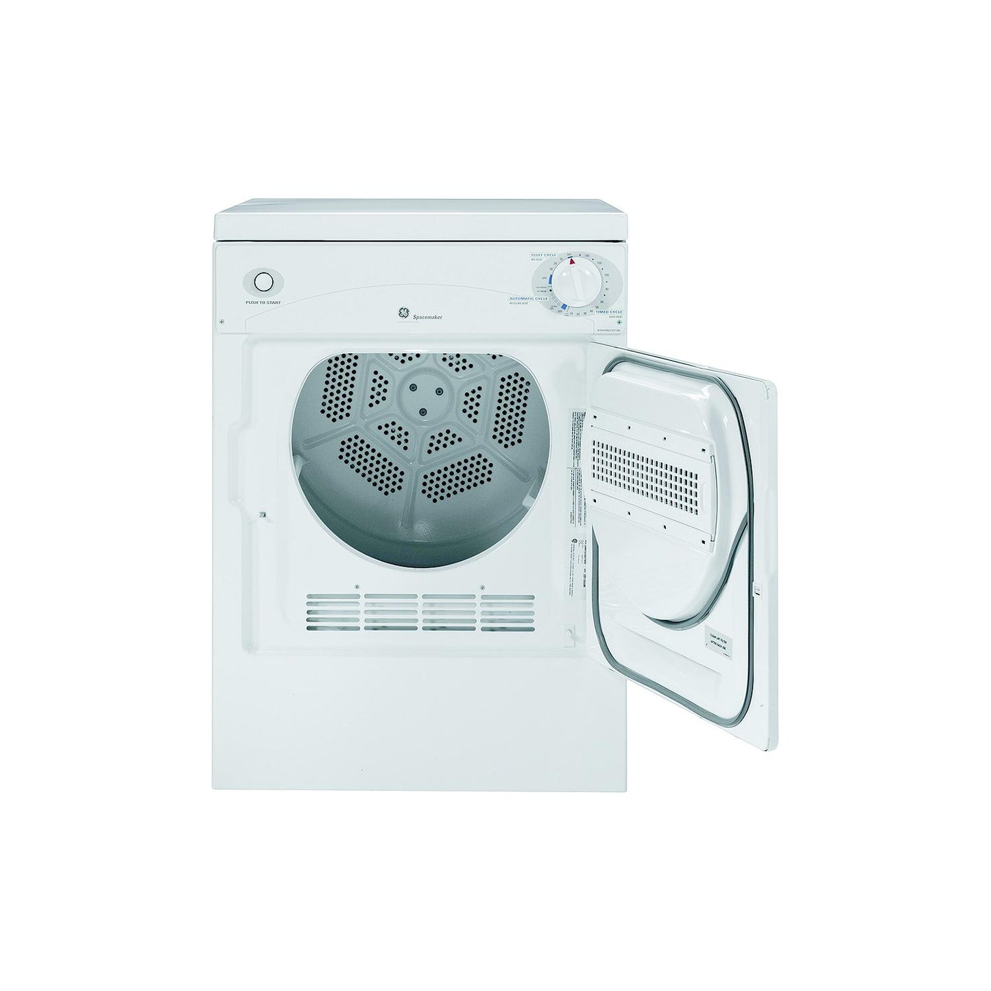 GE DSKS333ECWW Spacemaker® 120V Portable Electric Dryer
