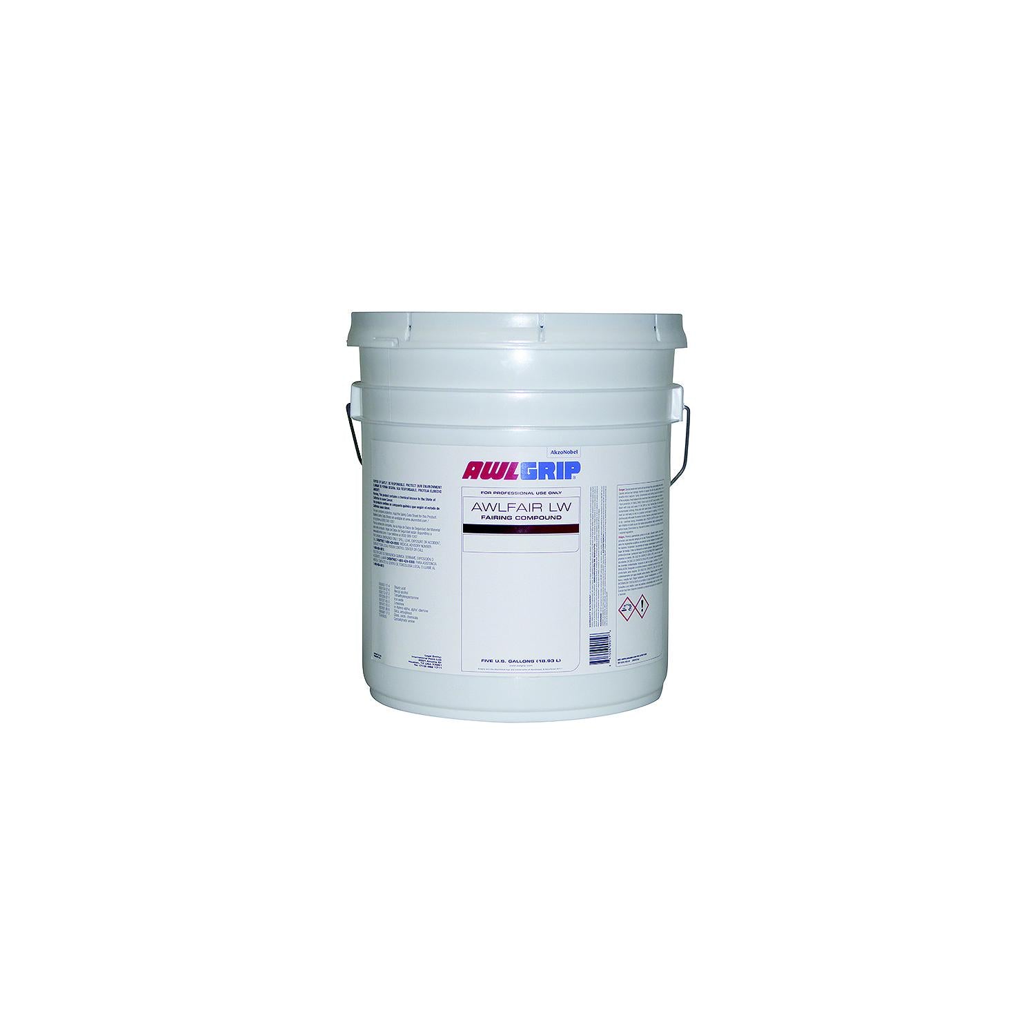 Awlfair LW Trowelable Fairing Compound Base, White 5-Gal.-Supply Nautica