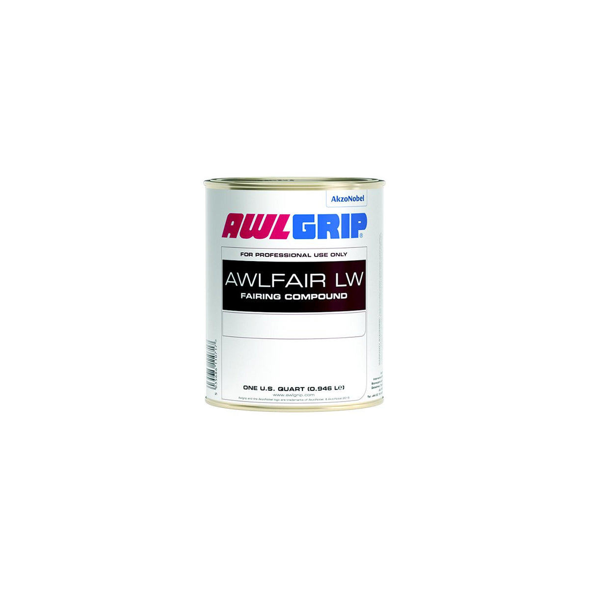 Awlfair LW Trowelable Fairing Compound Base, White Qt.-Supply Nautica
