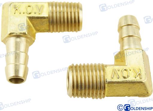 Racor 90º Npt 1/4 X 5/16  (Pack De 2)GS31166